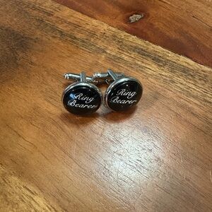 Black 'Ring Bearer' Cufflinks